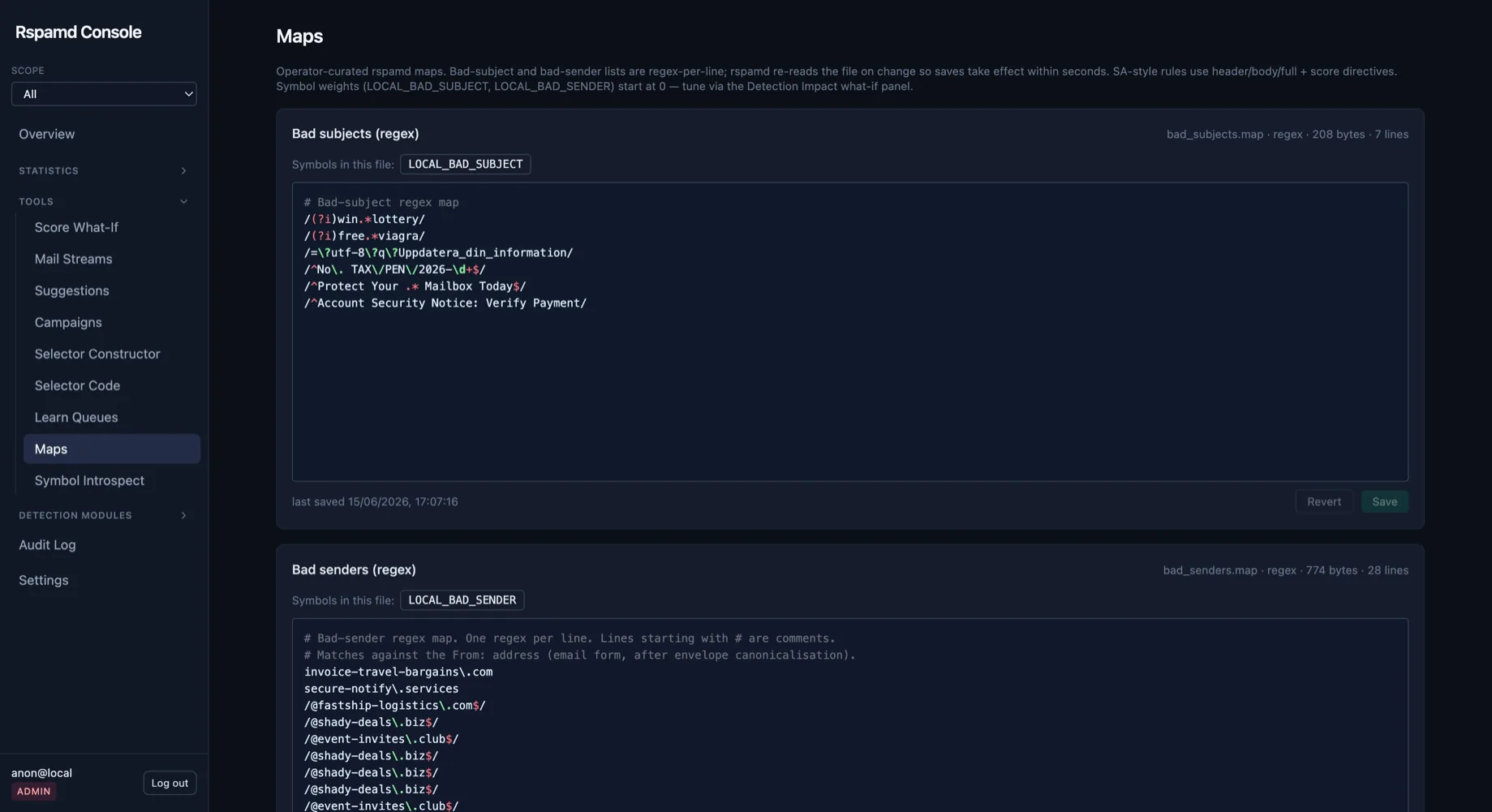 Maps Editor